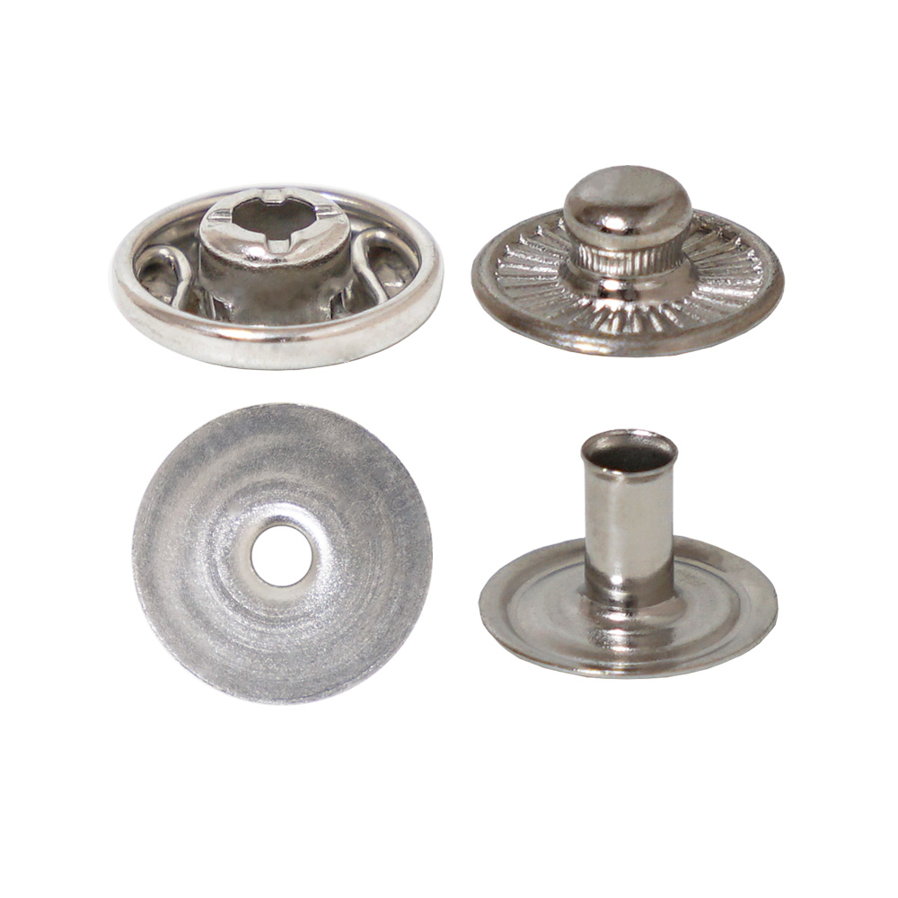 THK Spring Snap Fastener Brass <Hidden Cap Type> - Solid Brass -